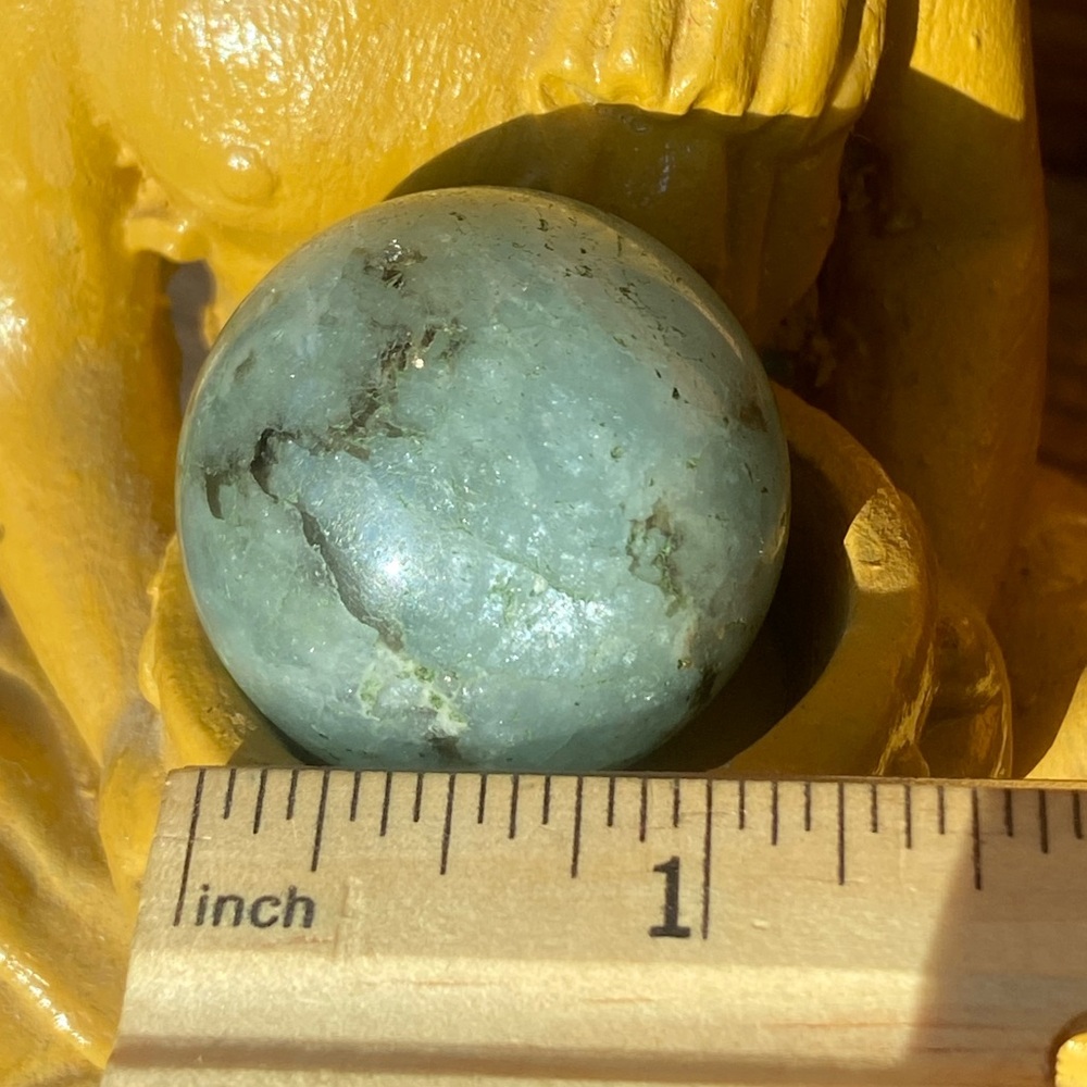 Small aquamarine sphere/ball (d)